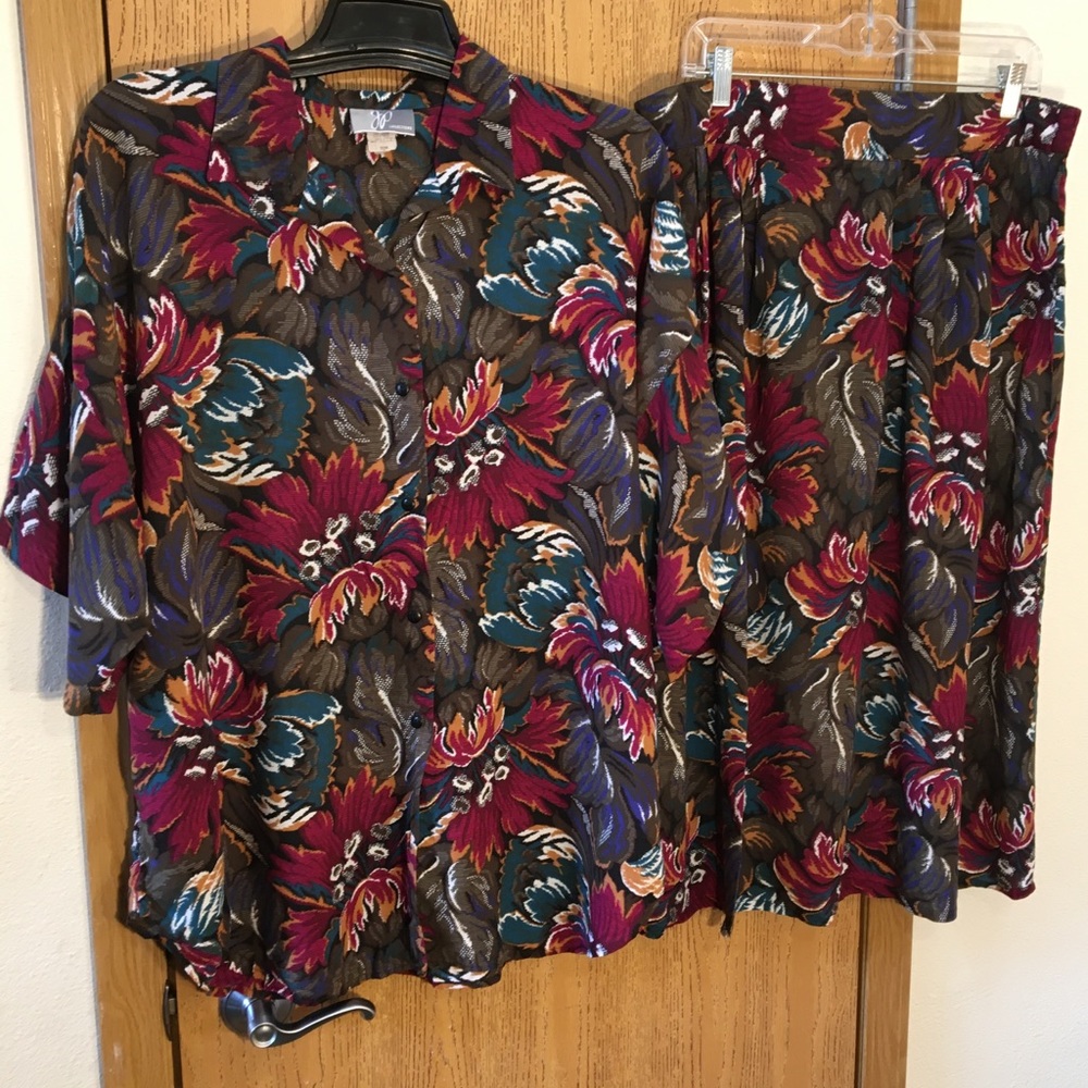 22W RAYON SKIRT SET w FREE SHIP